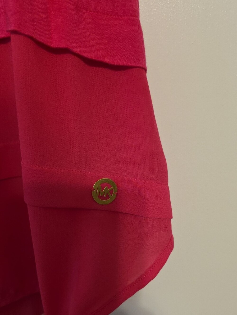 Michael Kors Fuchsia Tiered Sleeveless Tank - Picture 3 of 5